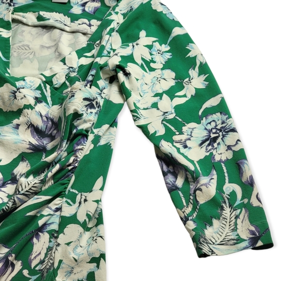 Soft Surroundings Floral Faux Wrap Dress - Picture 5 of 9